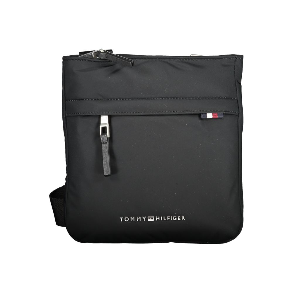 Tommy Hilfiger svart polyesteraxelväska