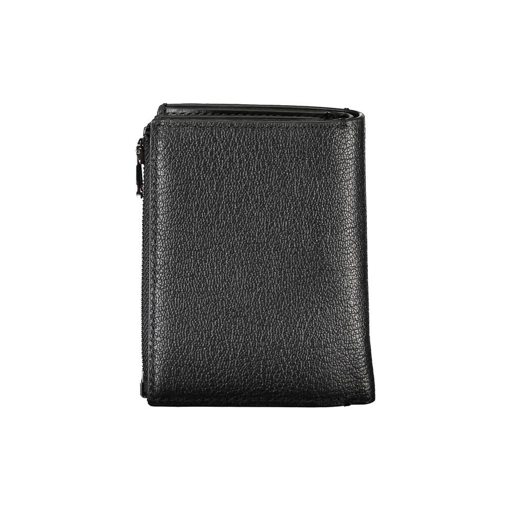 Calvin Klein Sleek svart läderplånbok med myntväska