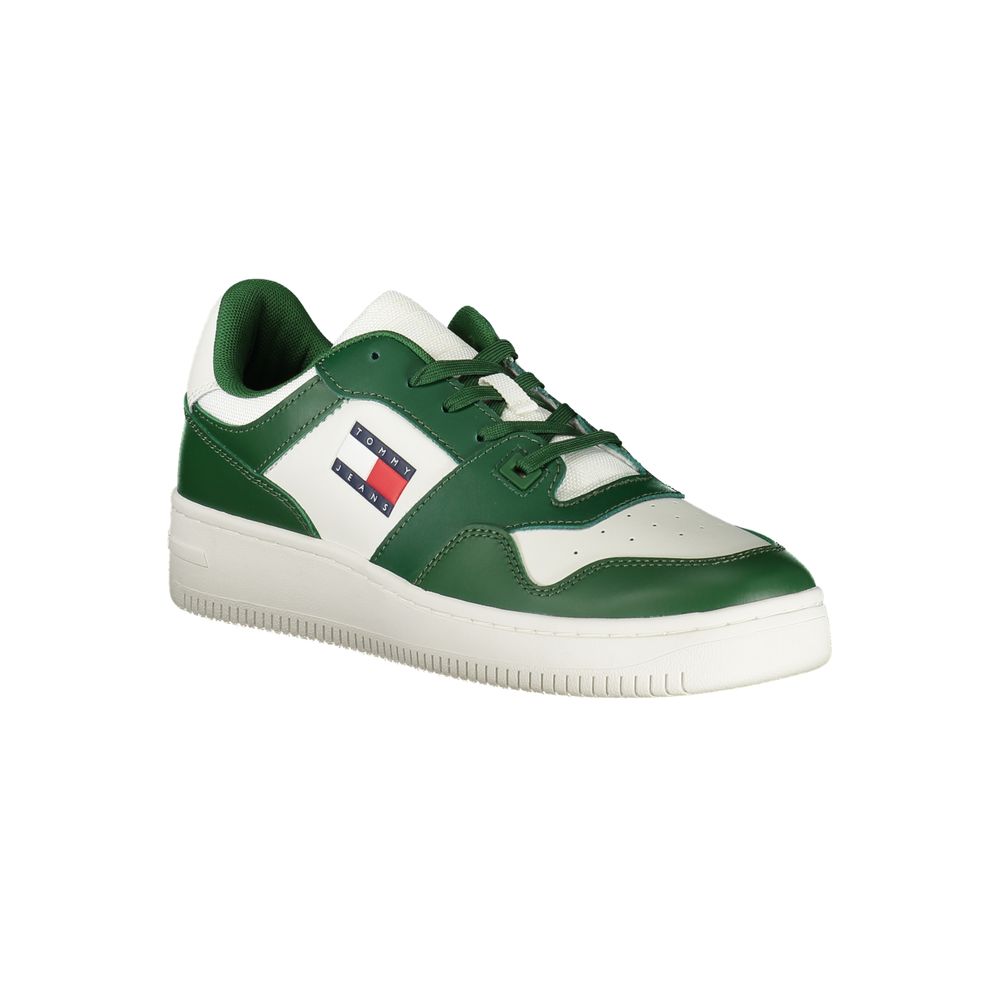 Tommy Hilfiger Grön Läder Herr Sneaker