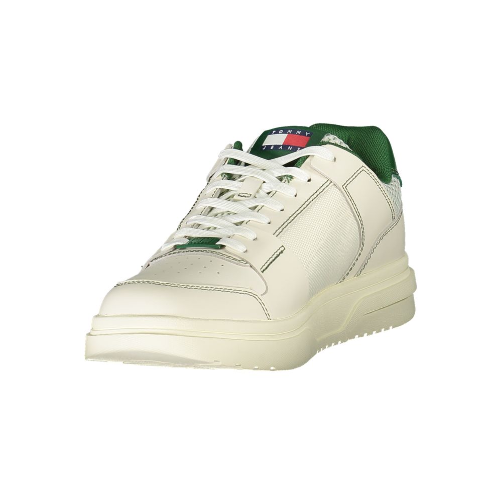 Tommy Hilfiger Grön Läder Herr Sneaker