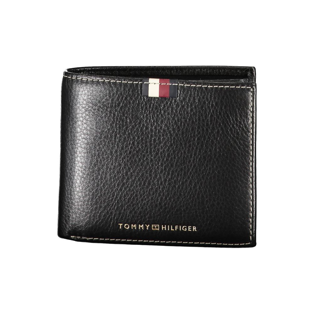 Tommy Hilfiger svart läderplånbok för män