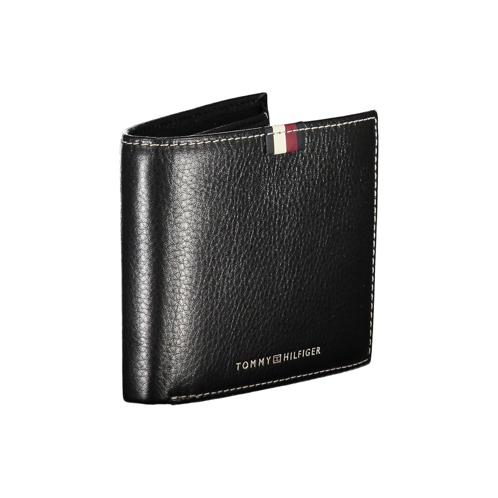 Tommy Hilfiger svart läderplånbok för män