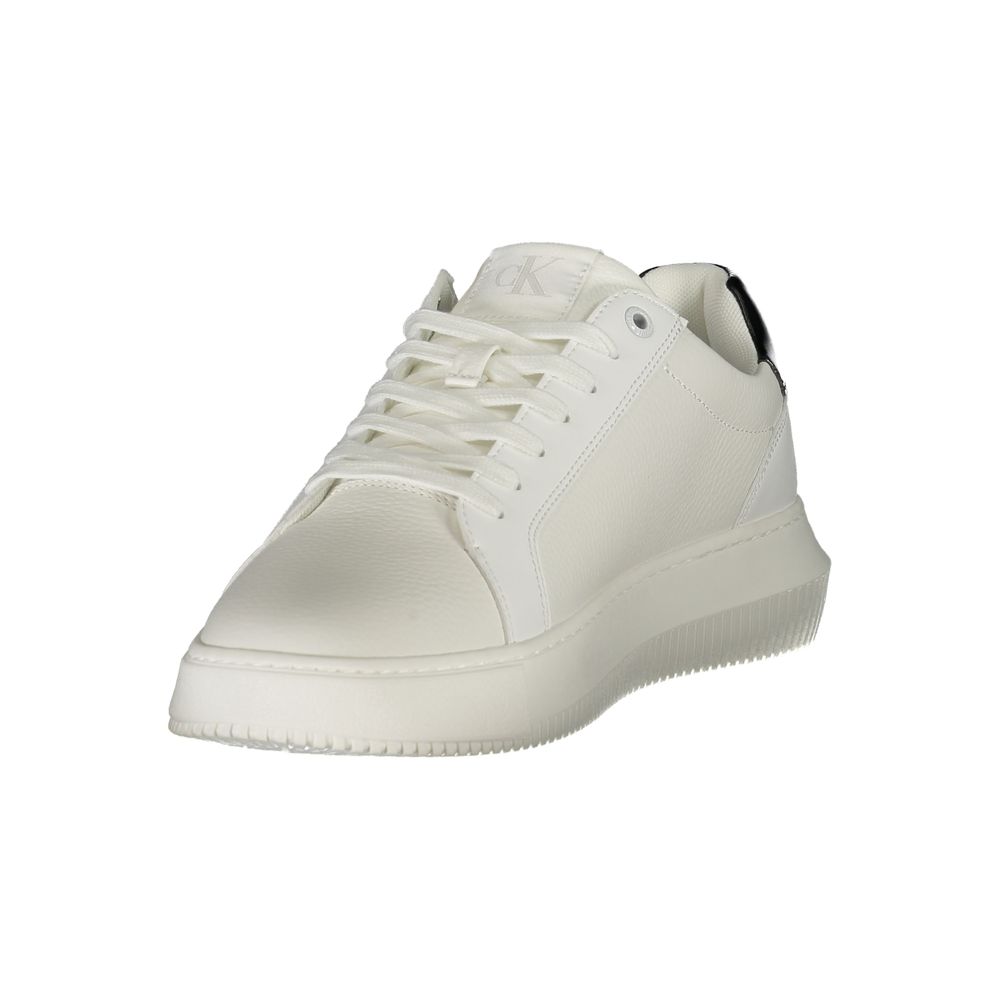 Calvin Klein Vita Läder Herr Sneaker