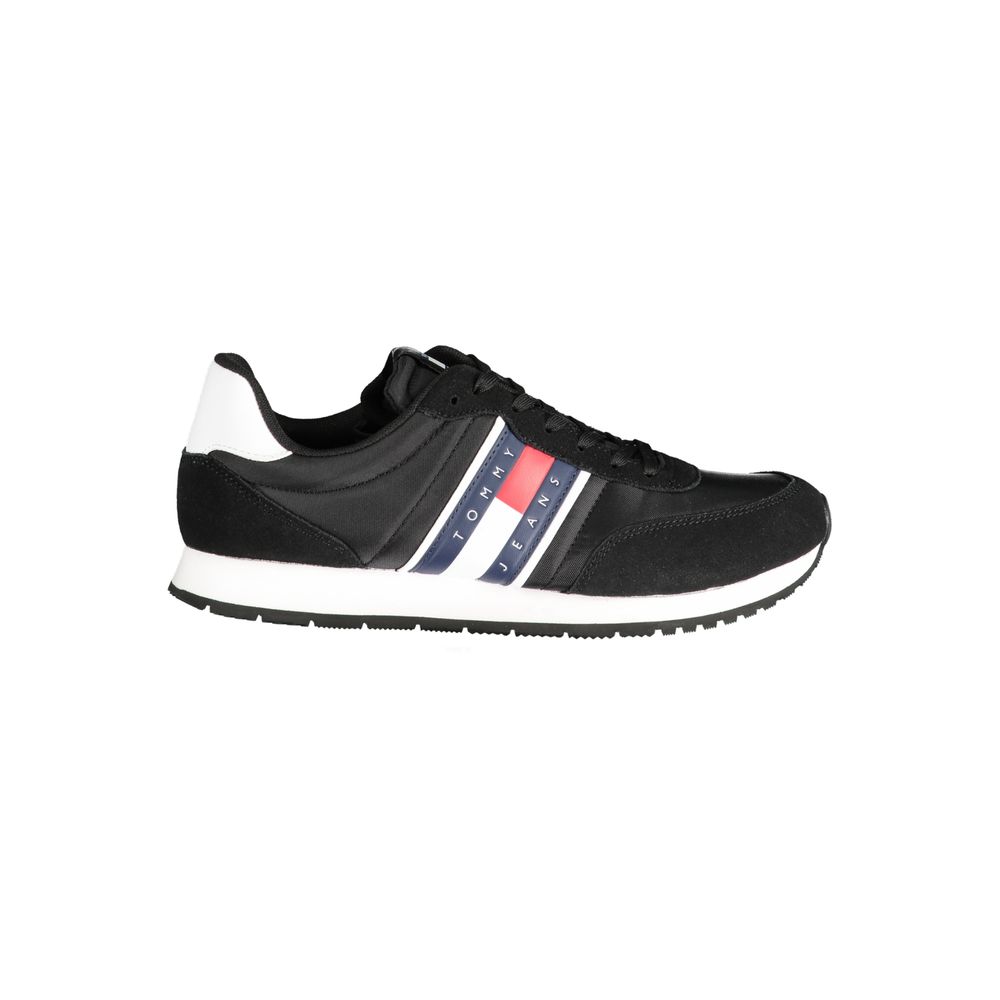 Tommy Hilfiger svarta polyestersneakers