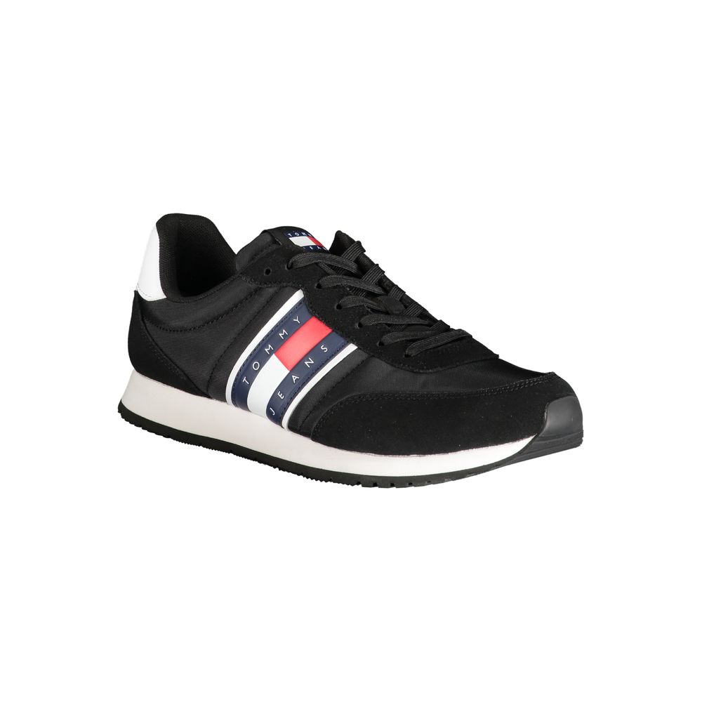 Tommy Hilfiger svarta polyestersneakers