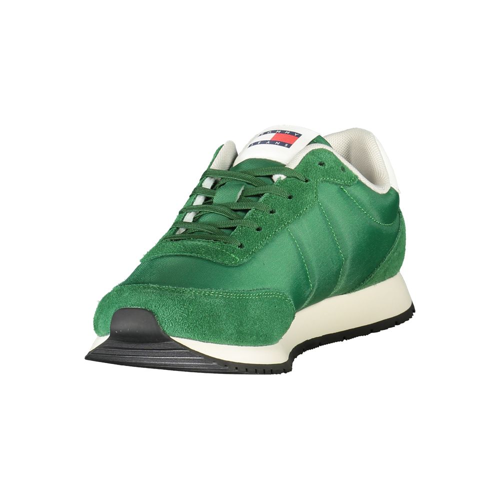 Tommy Hilfiger Grön Polyester Herr Sneaker