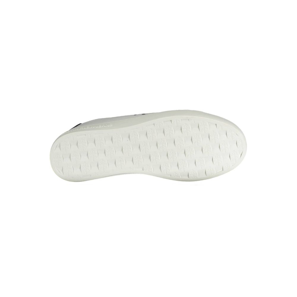 Calvin Klein Vit Återvunnen Polyester Herr Sneaker