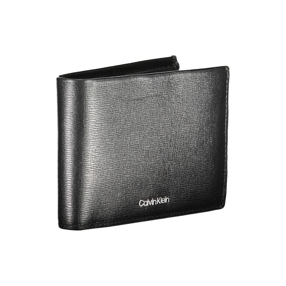 Calvin Klein svart läderplånbok