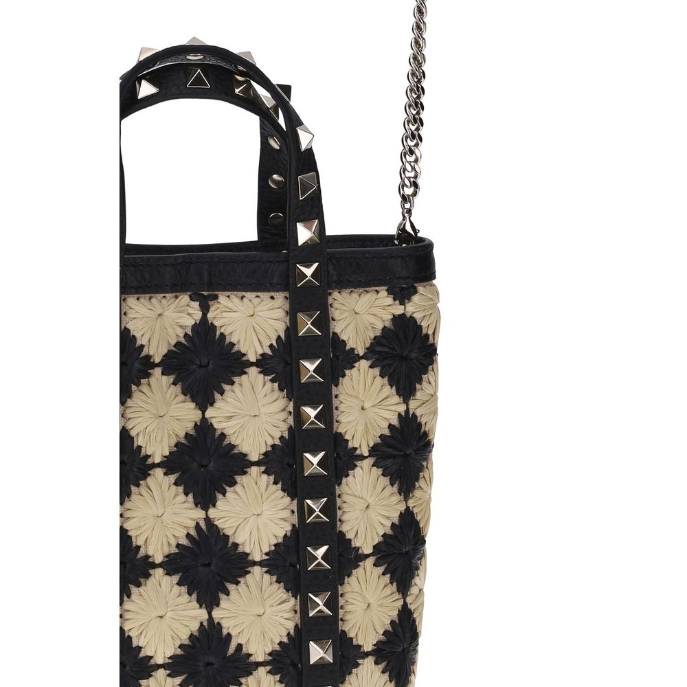 Valentino Garavani Rockstud mini-tygväska