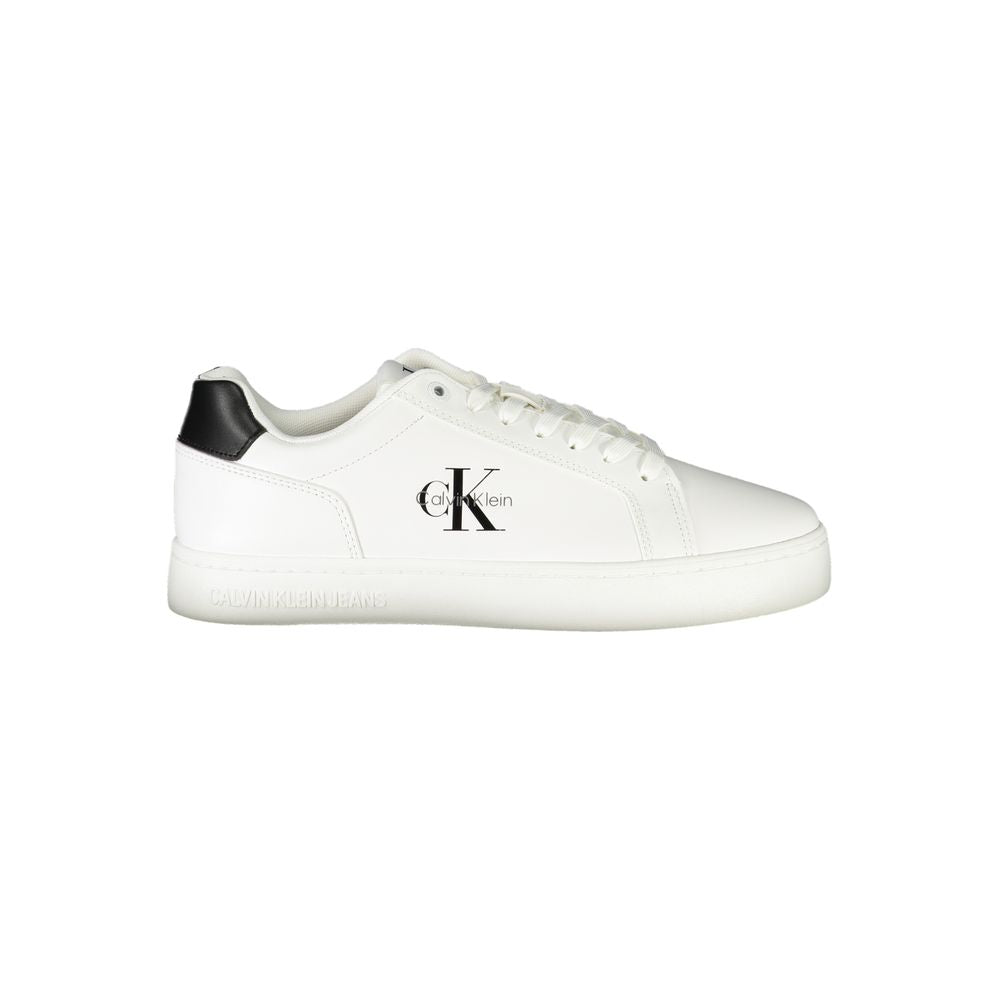 Calvin Klein Vita Läder Herr Sneaker
