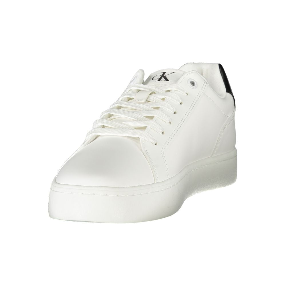 Calvin Klein Vita Läder Herr Sneaker