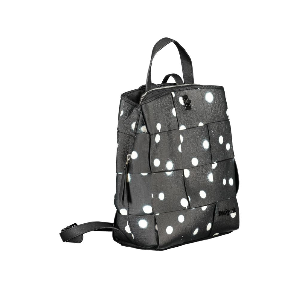 Desigual svart polyetenryggsäck