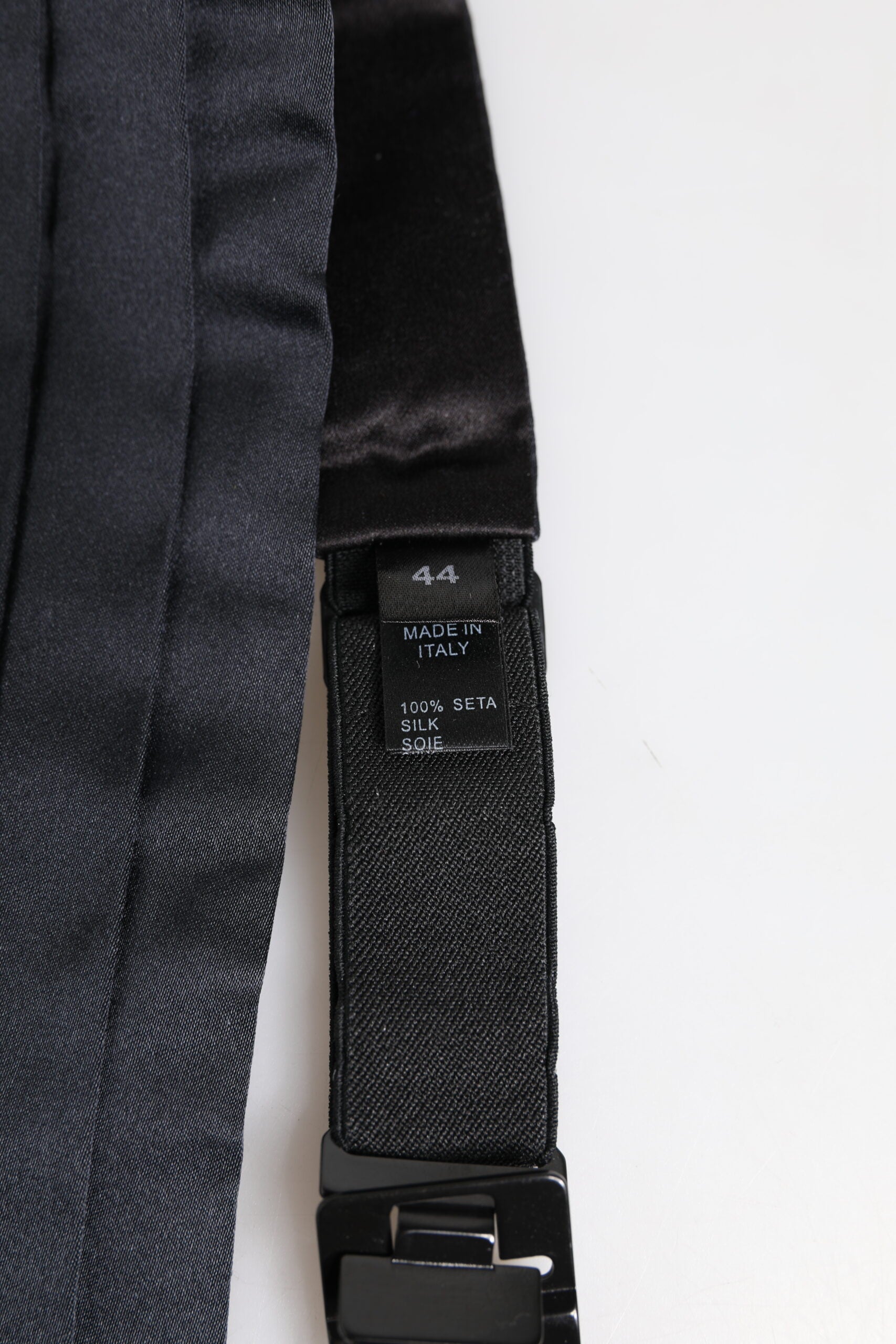 Dolce & Gabbana Mörkblått 100% Sidenbälte Midjeband
