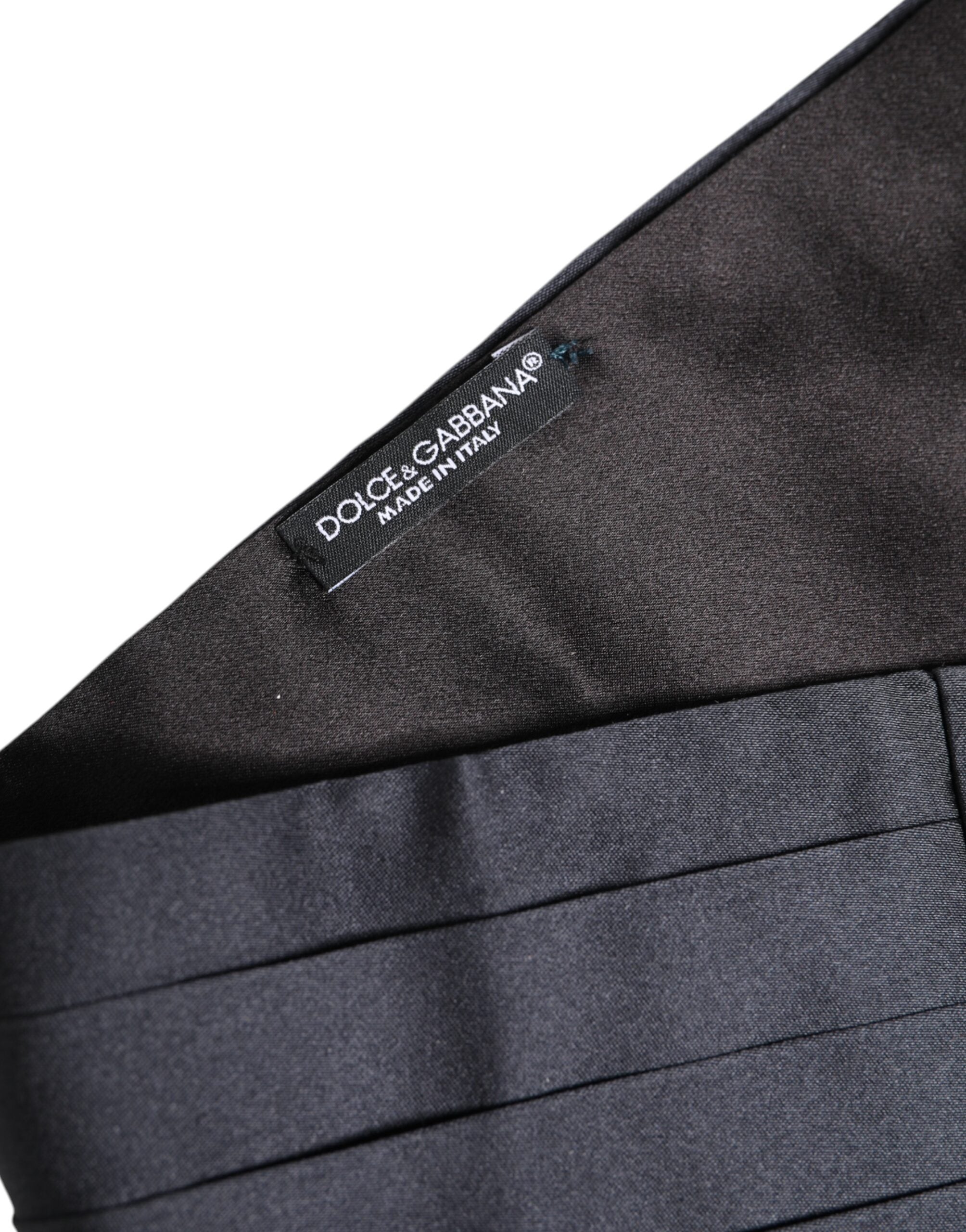 Dolce & Gabbana Mörkblått 100% Sidenbälte Midjeband