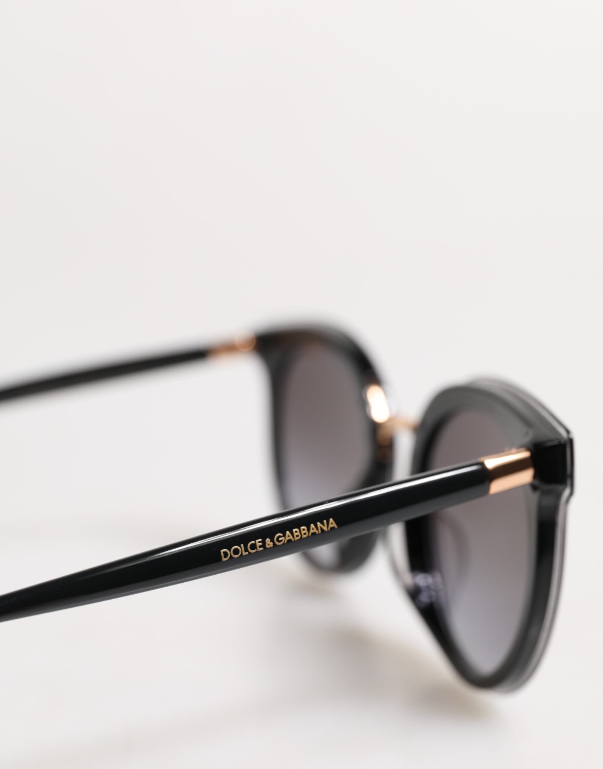 Dolce & Gabbana Black Transparent Trim Round DG4371-F Eyewear Sunglasses