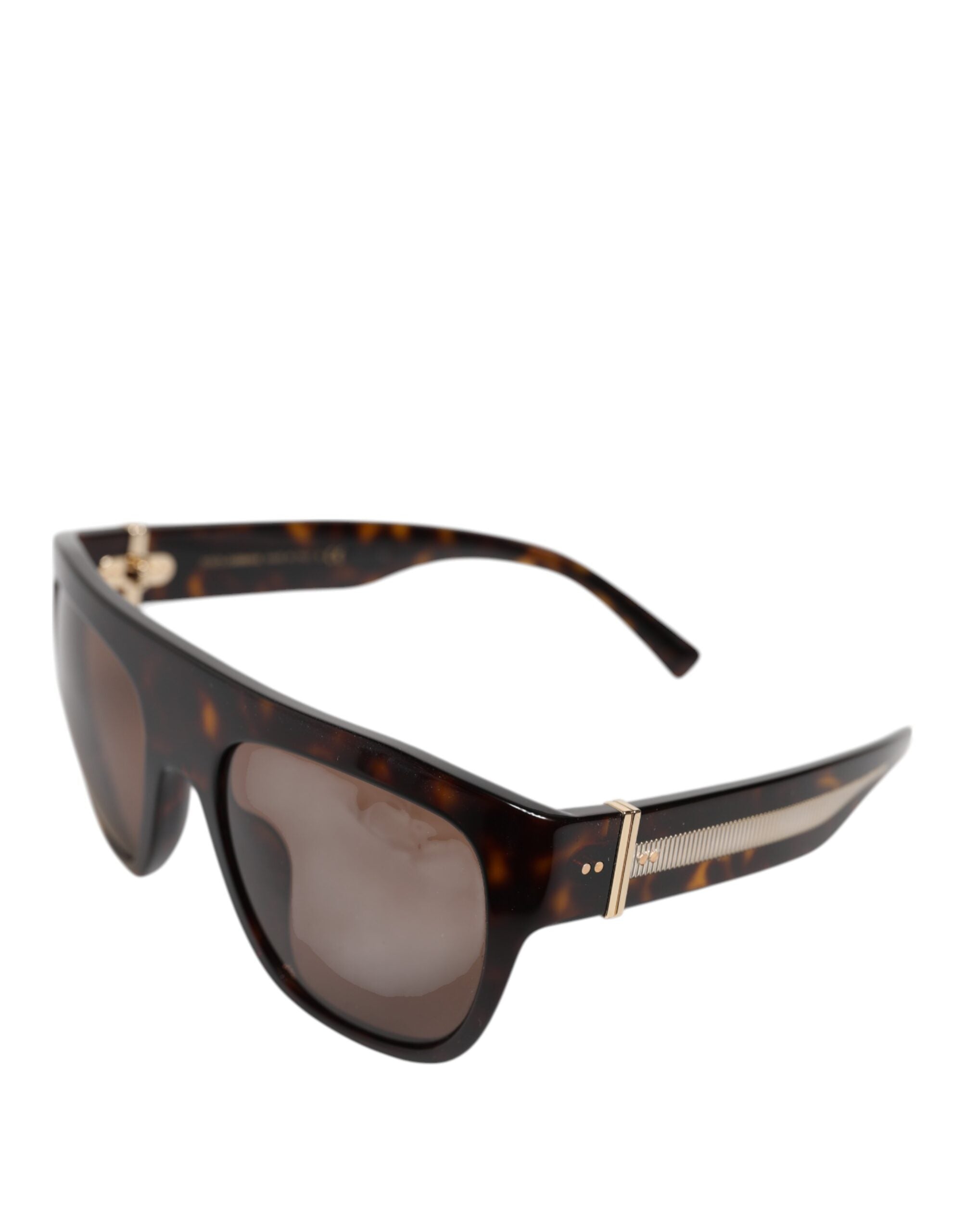 Dolce & Gabbana Dark Brown Havana DG4398F Square Frame Eyewear Sunglasses