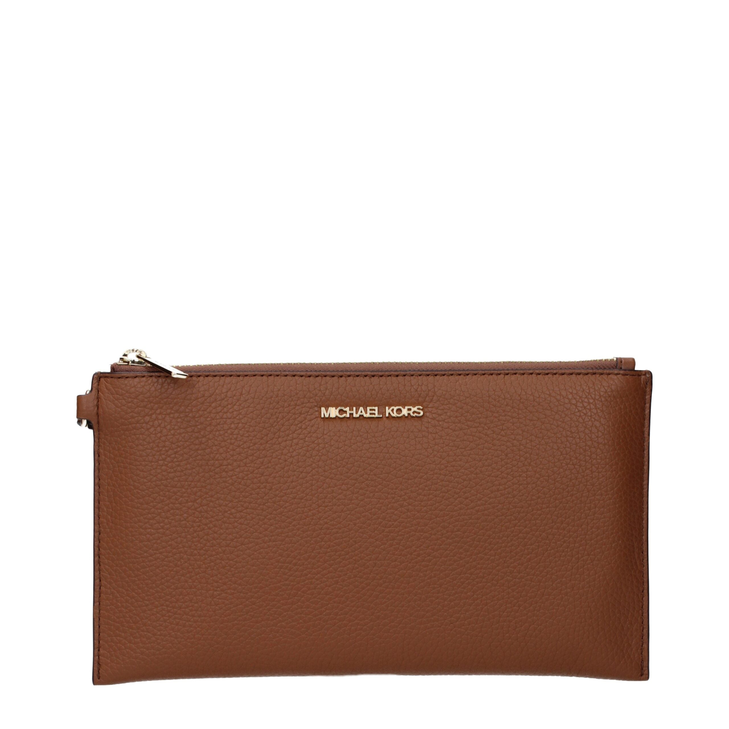 Michael Kors bruna läderkuvertväskor