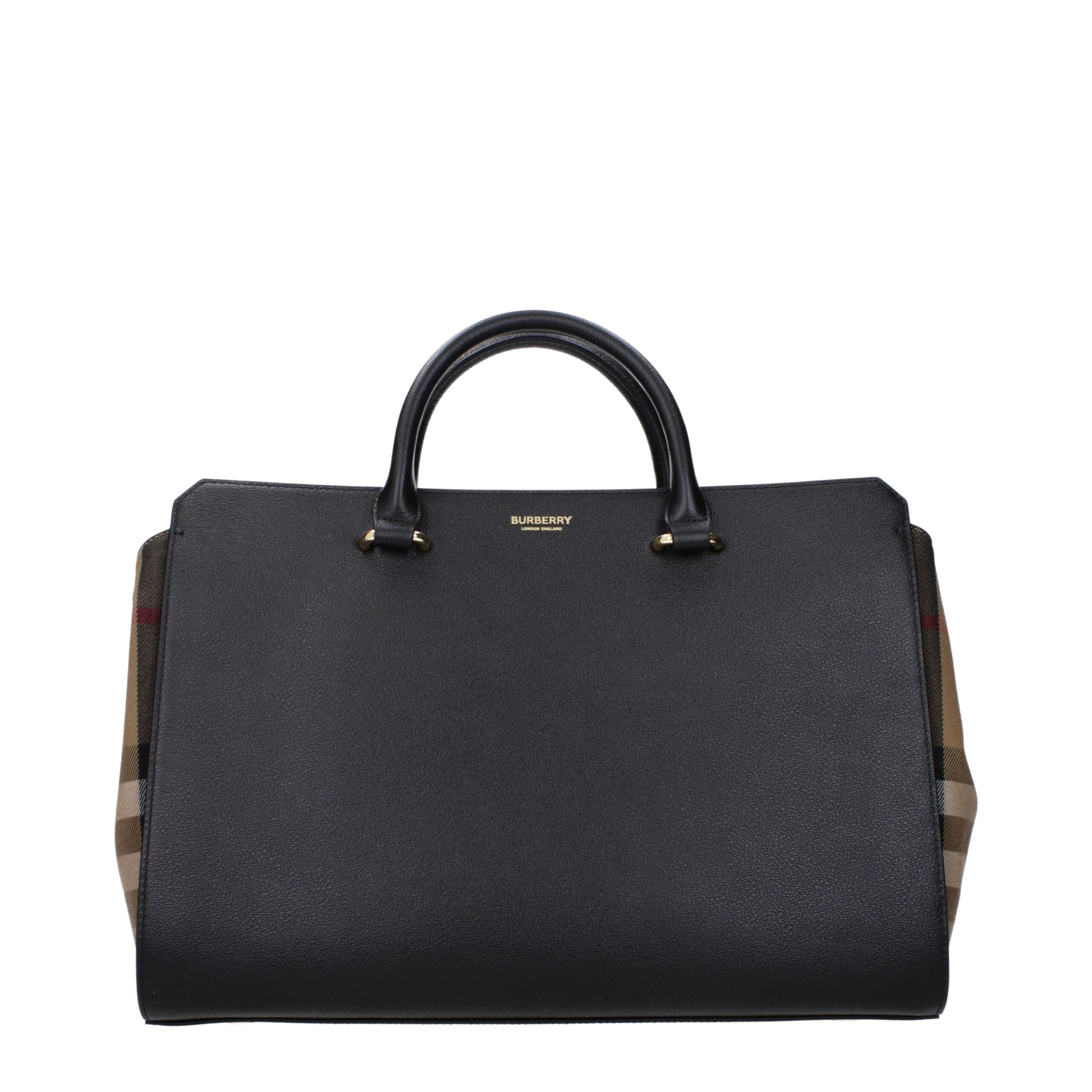Burberry svarta läderväskor