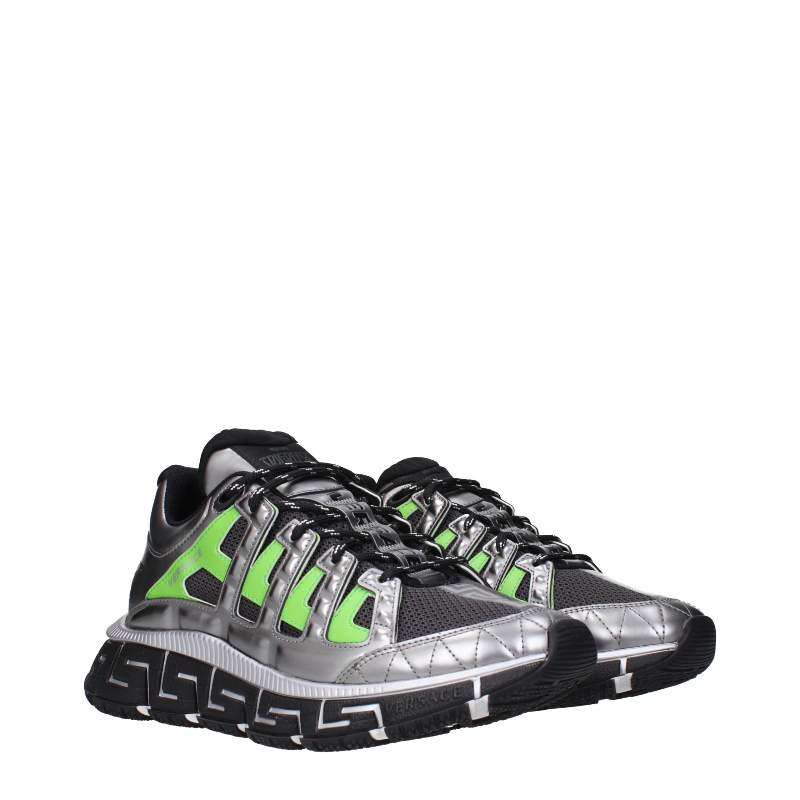 Versace Grå Tyg Athletic Sneakers