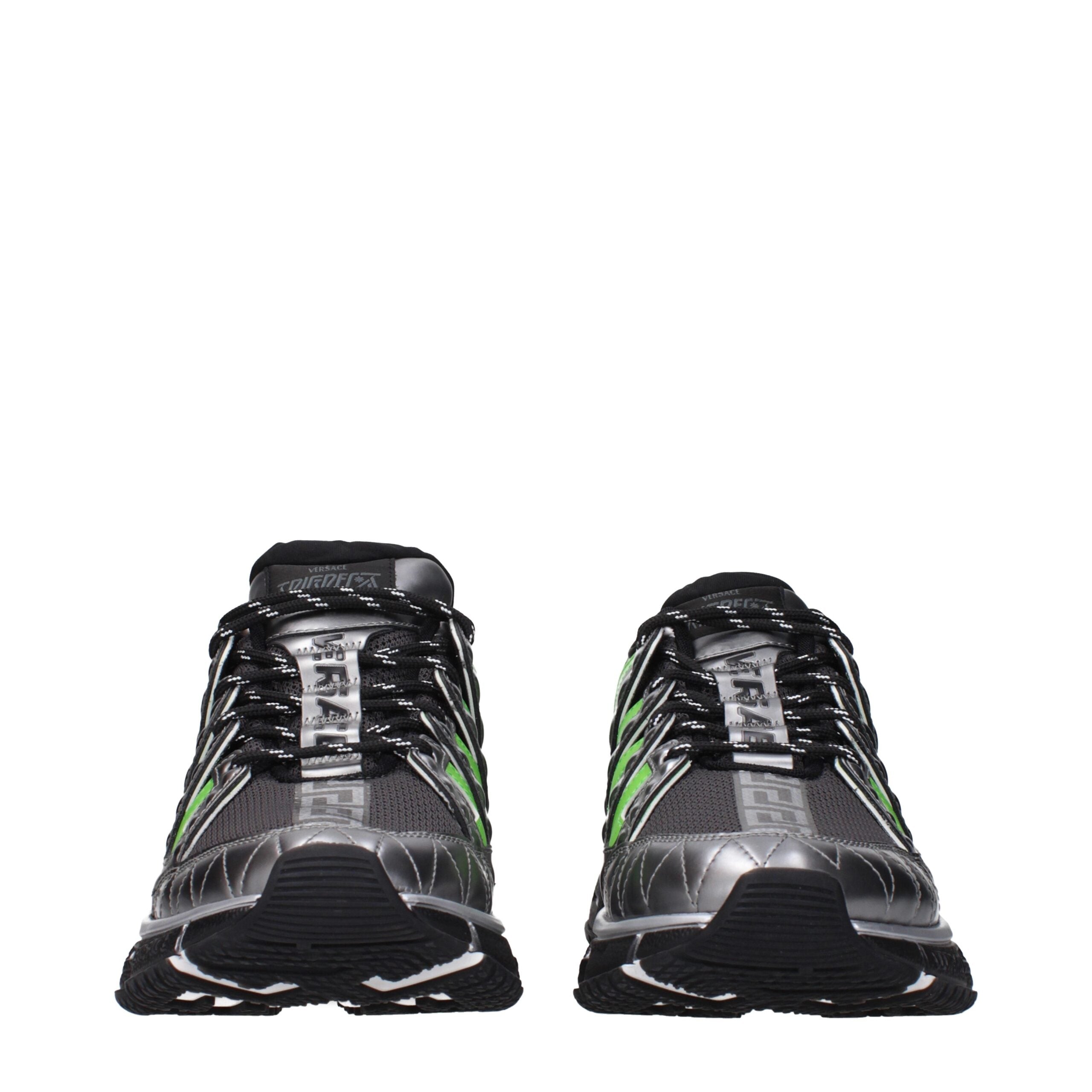 Versace Grå Tyg Athletic Sneakers