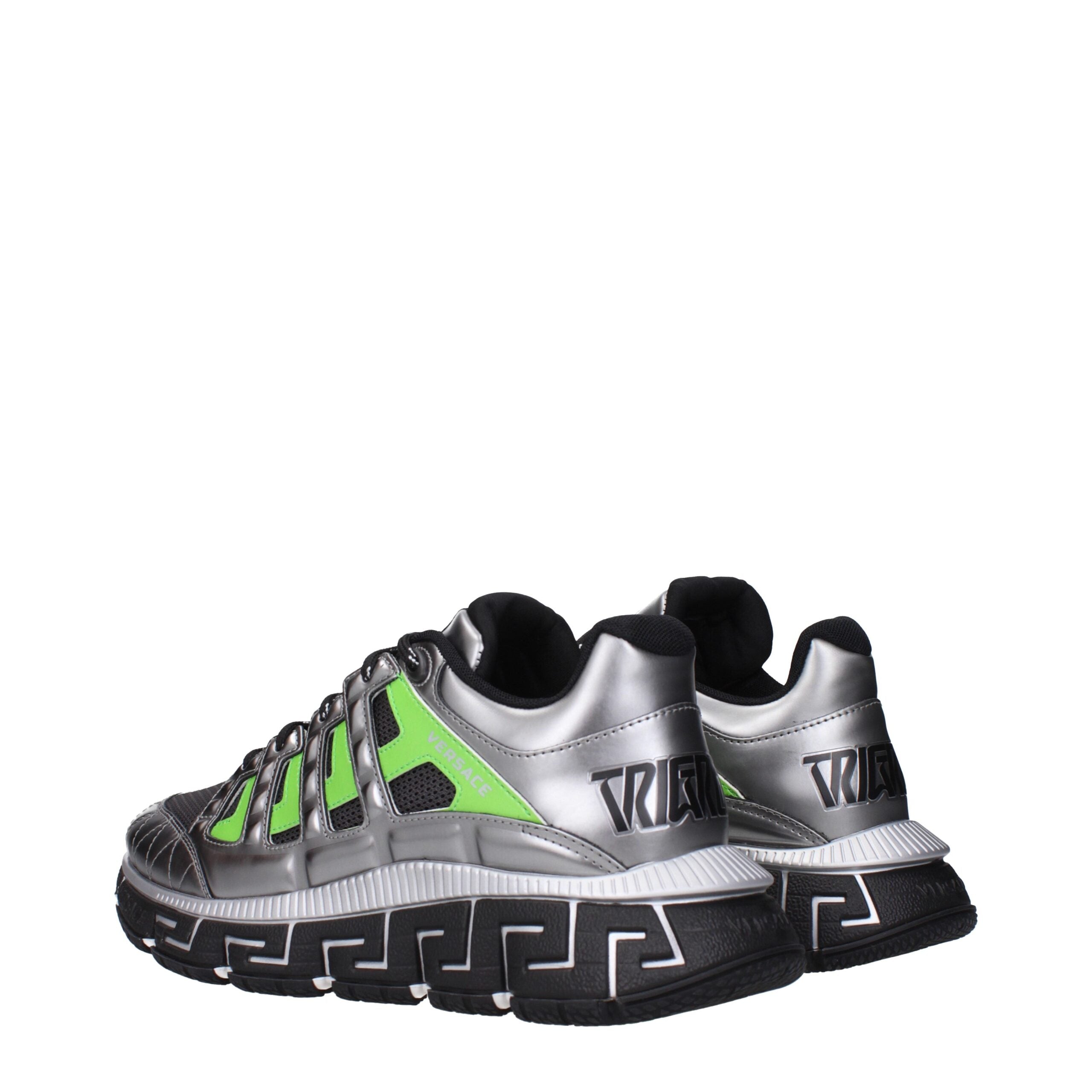 Versace Grå Tyg Athletic Sneakers