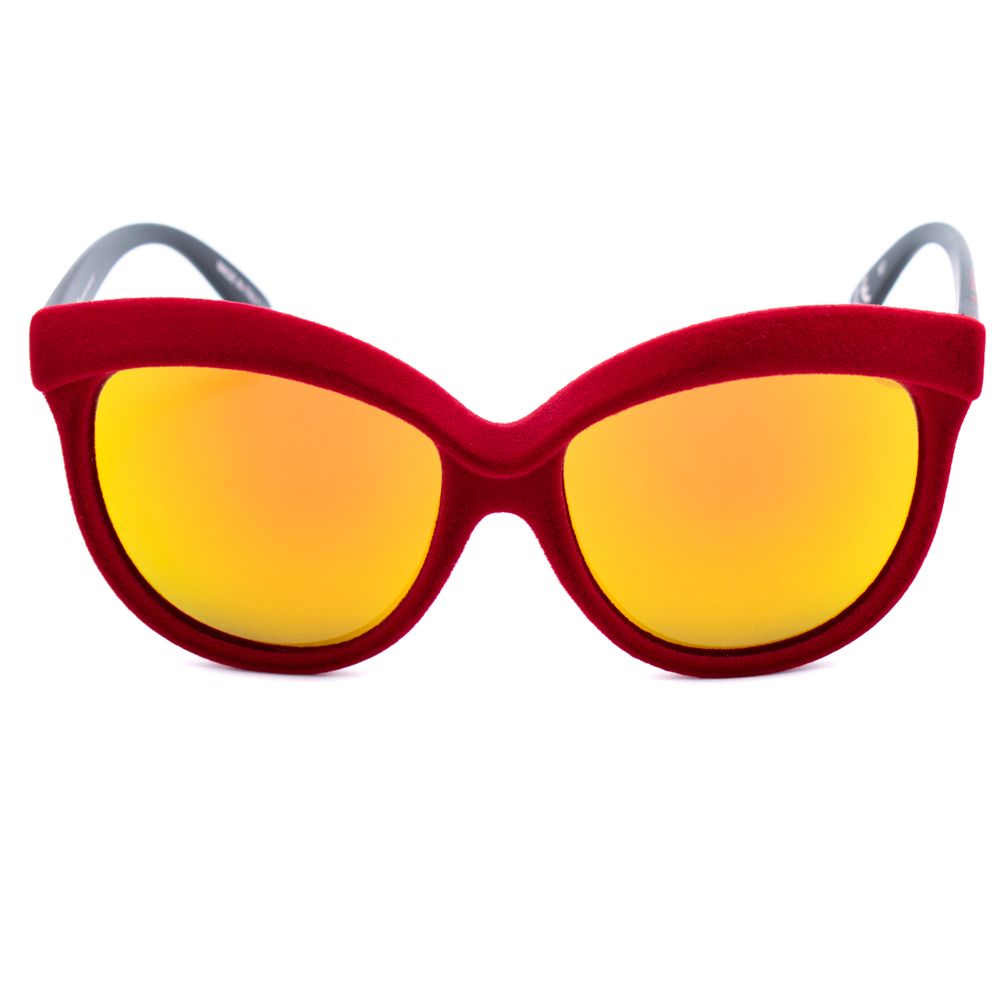 Italia Independent röda acetatsolglasögon