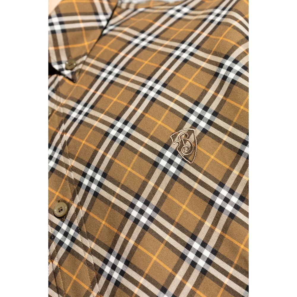 Burberry rutig bomullsskjorta