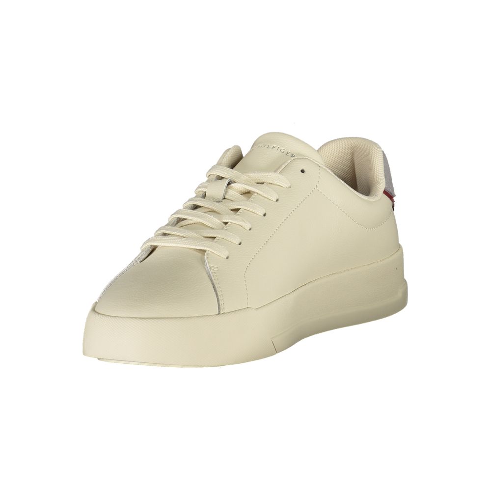 Tommy Hilfiger Beige Läder Herr Sneaker
