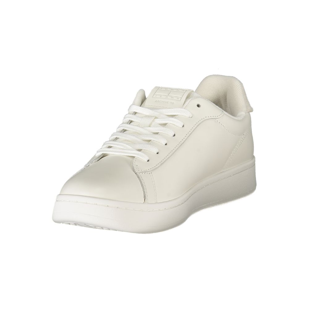 Tommy Hilfiger Vita Läder Herr Sneaker