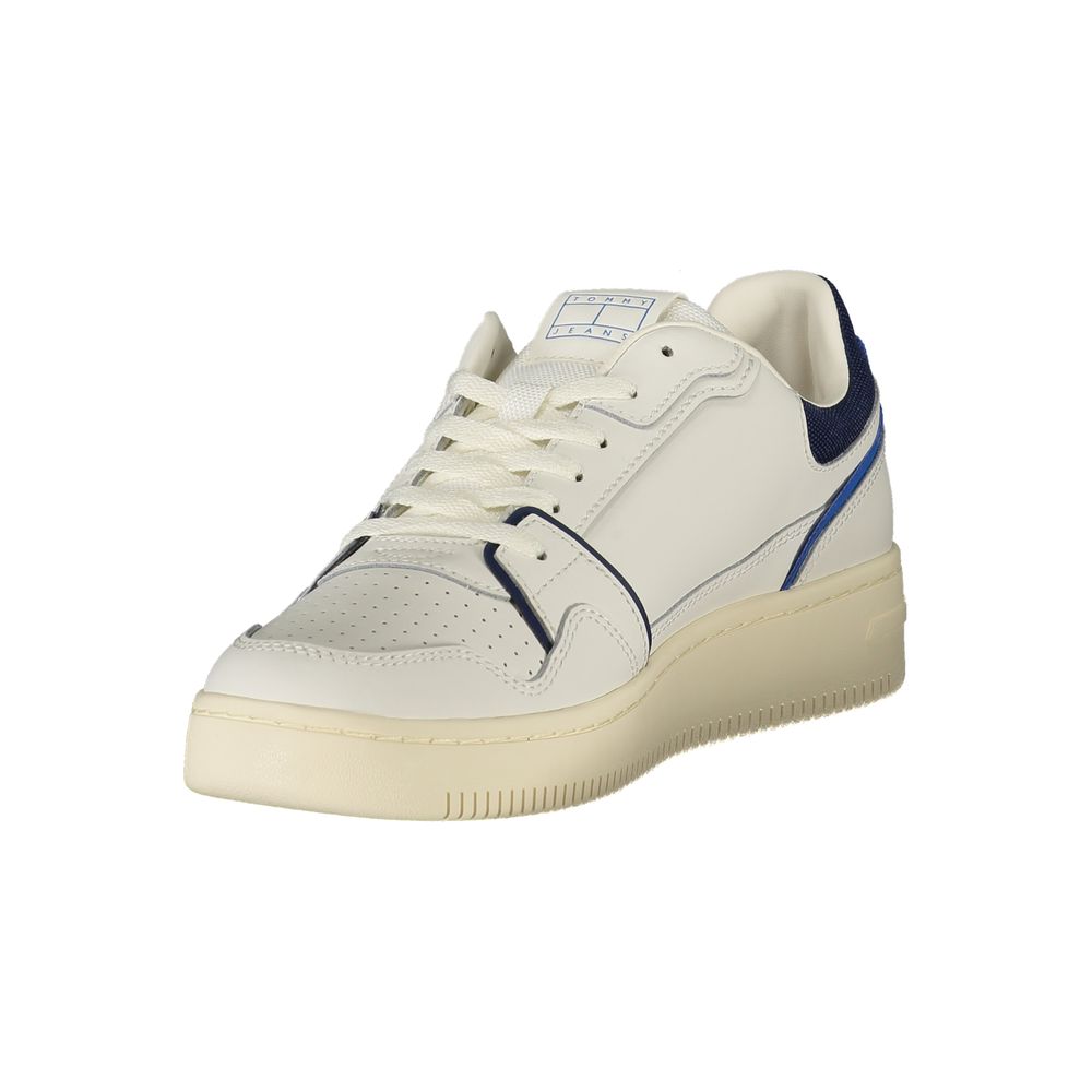 Tommy Hilfiger Vita Läder Herr Sneaker
