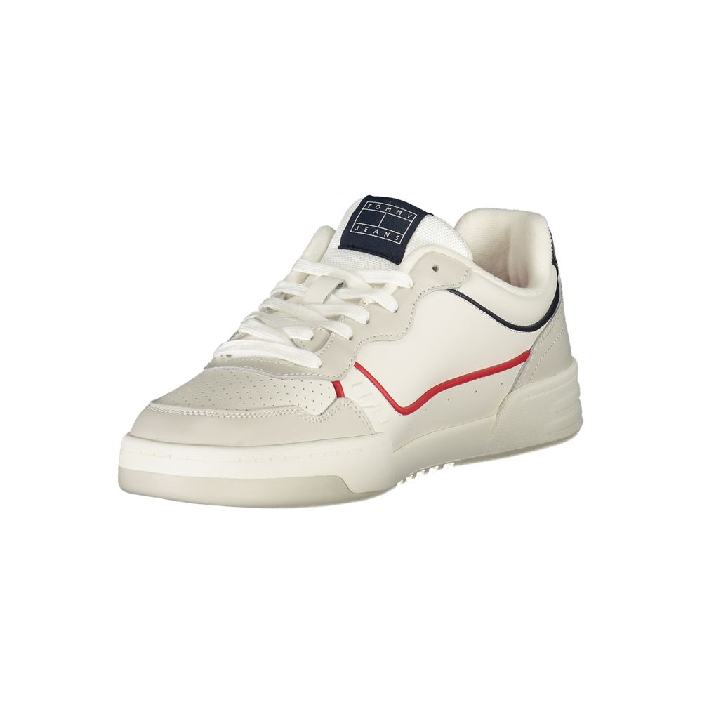 Tommy Hilfiger Vita Läder Herr Sneaker