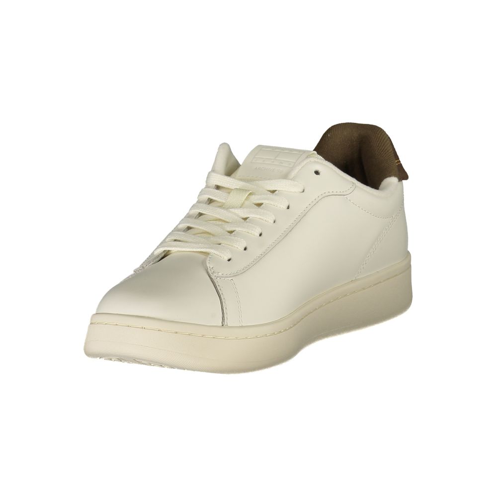 Tommy Hilfiger Vita Läder Herr Sneaker