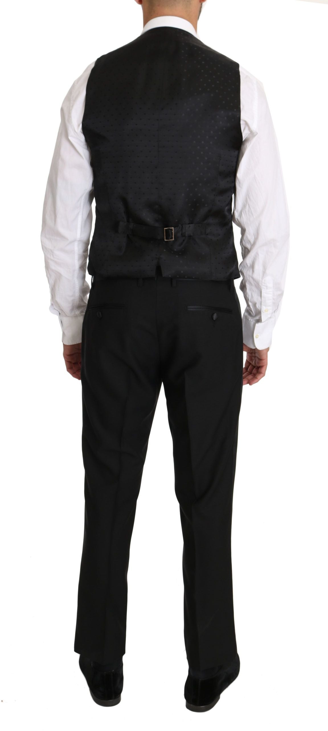 Dolce & Gabbana Svart Klänning Väst i Ull Gillet Vest