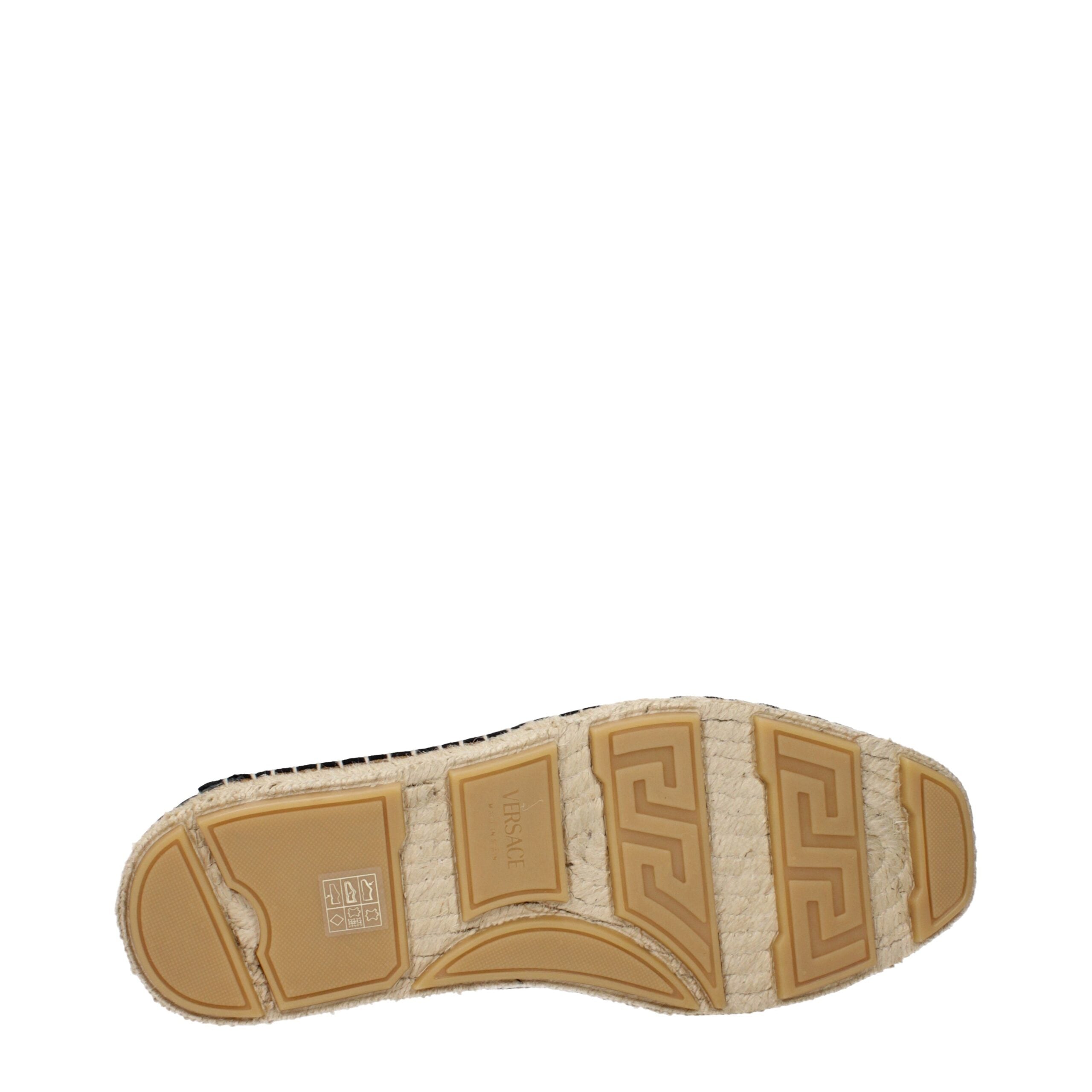 Versace svarta läderespadriller