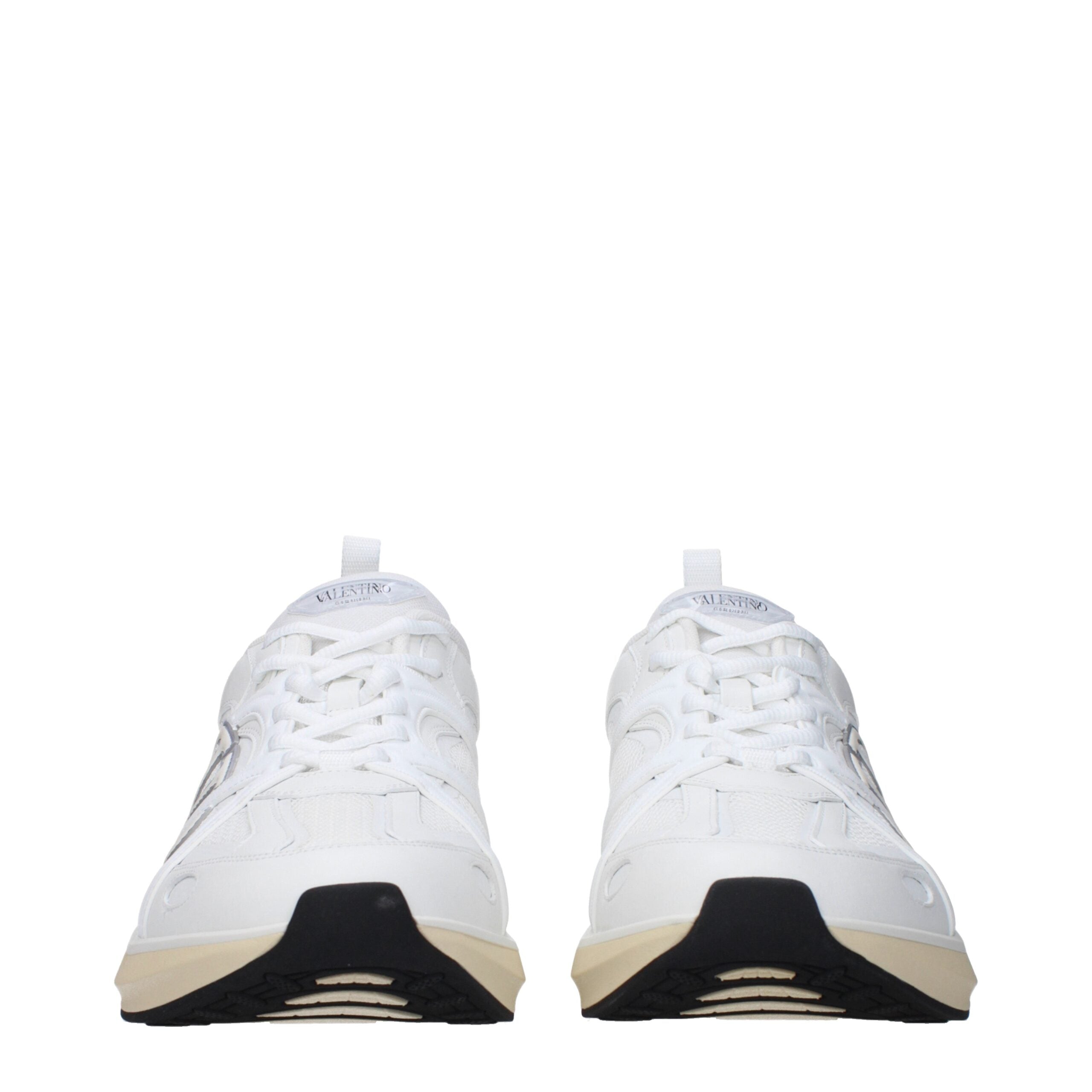 Valentino Garavani vita atletiska sneakers i tyg