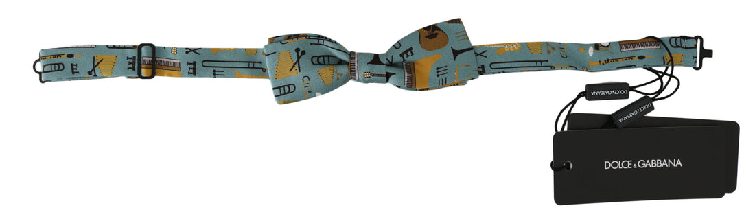 Dolce &amp; Gabbana Mint Green Jazz Club Adjustable Neck Papillon Bow Tie