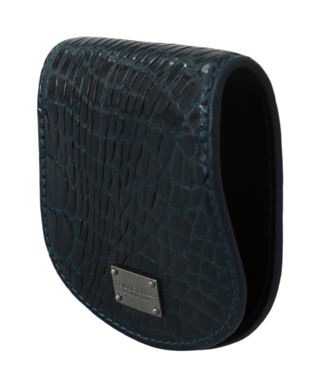 Dolce &amp;amp; Gabbana Blå Exotic Skins Kondomfodral med ficka