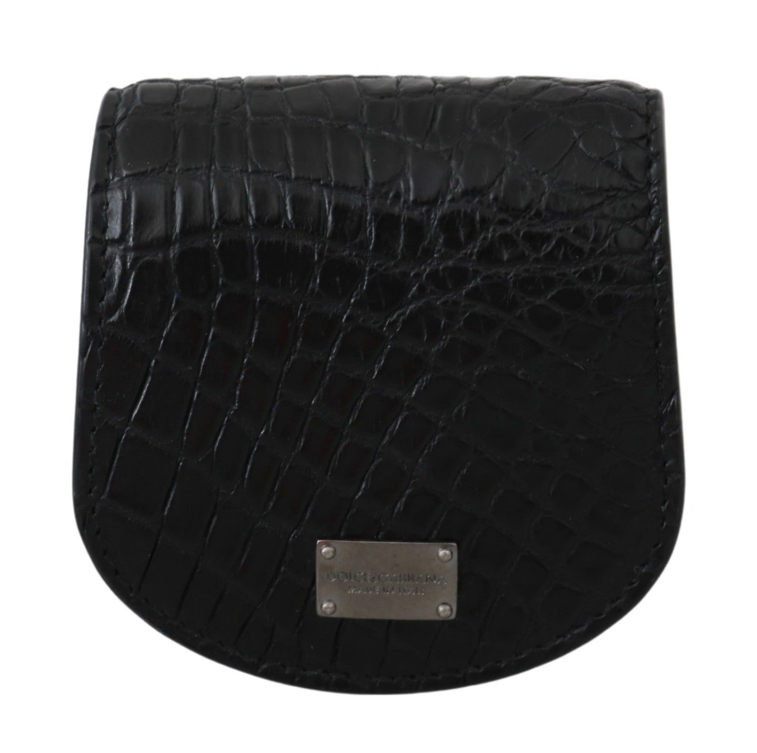 Dolce &amp;amp; Gabbana Svart Kondomfodral med Pocket i Exotisk Hud