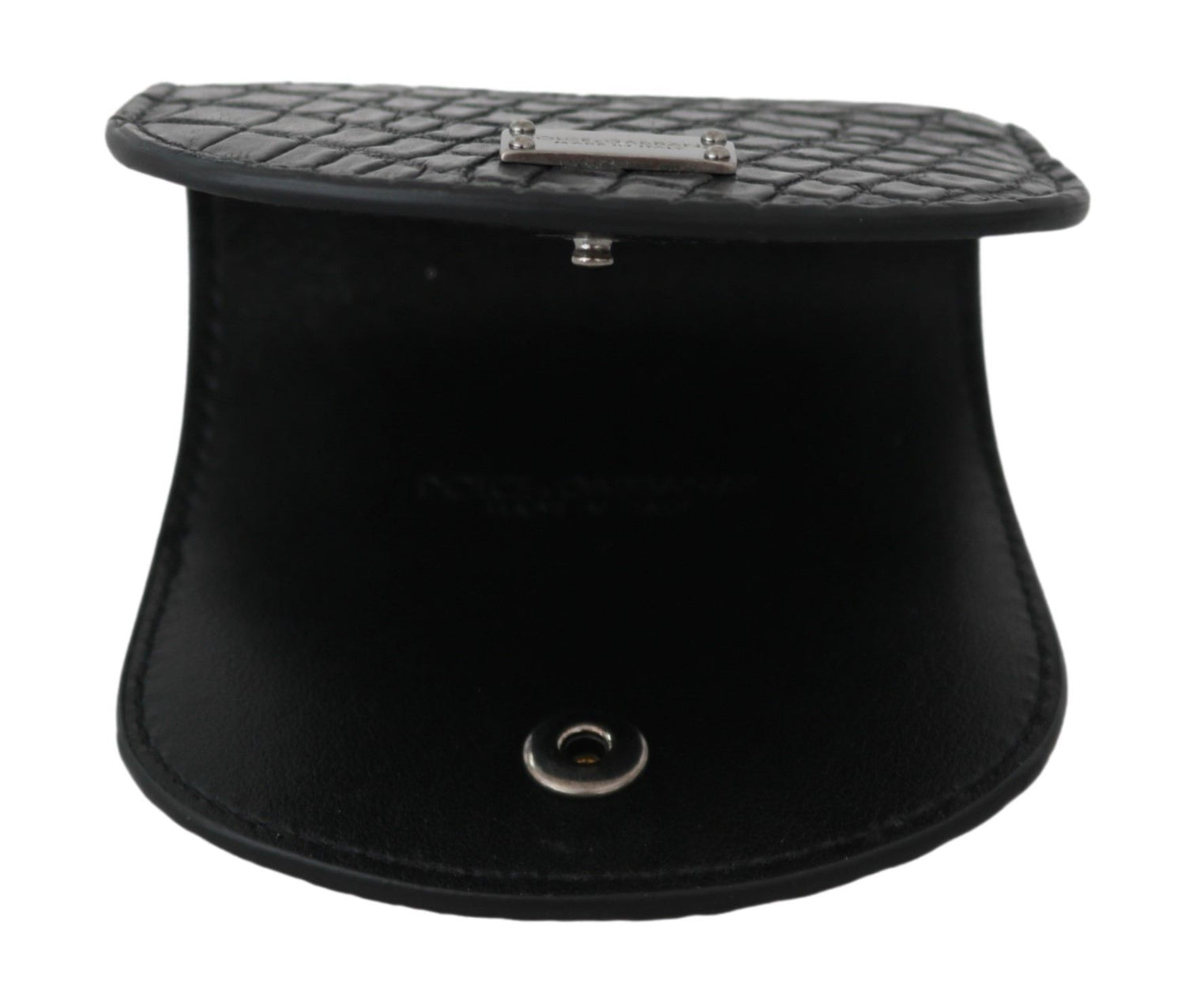 Dolce &amp;amp; Gabbana Svart Kondomfodral med Pocket i Exotisk Hud