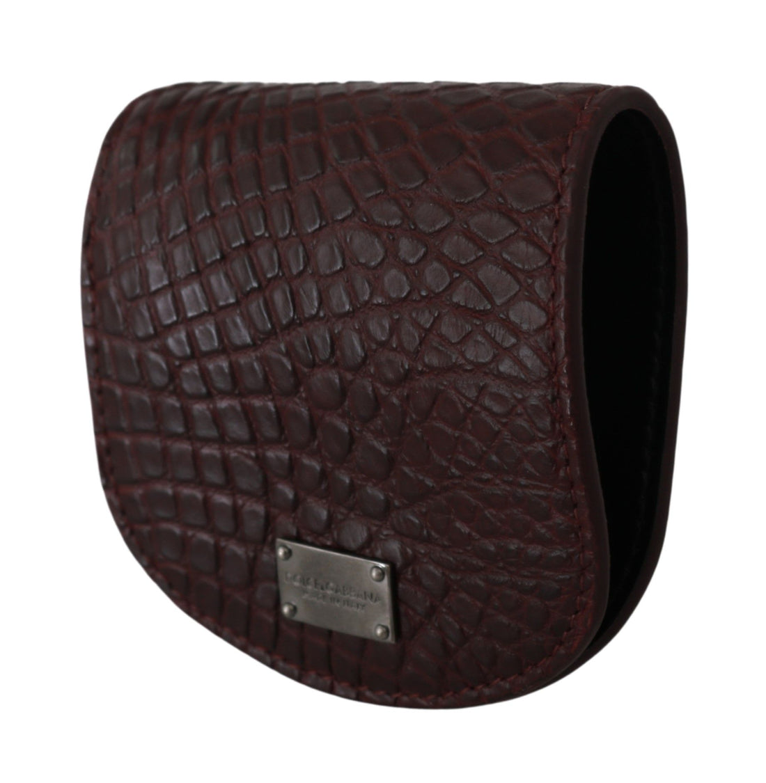 Dolce &amp;amp; Gabbana Brunt Kondomfodral med Pocket i Exotisk Hud