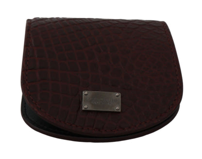 Dolce &amp;amp; Gabbana Brunt Kondomfodral med Pocket i Exotisk Hud