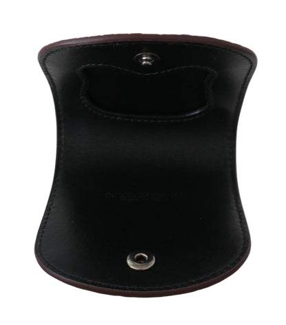 Dolce &amp;amp; Gabbana Brunt Kondomfodral med Pocket i Exotisk Hud