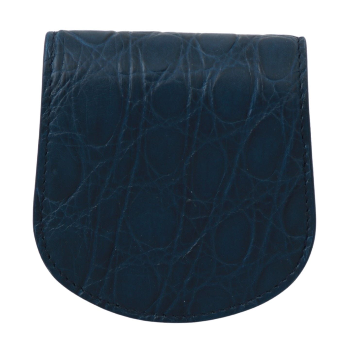 Dolce &amp; Gabbana Blue Leather Holder Pocket Condom Case