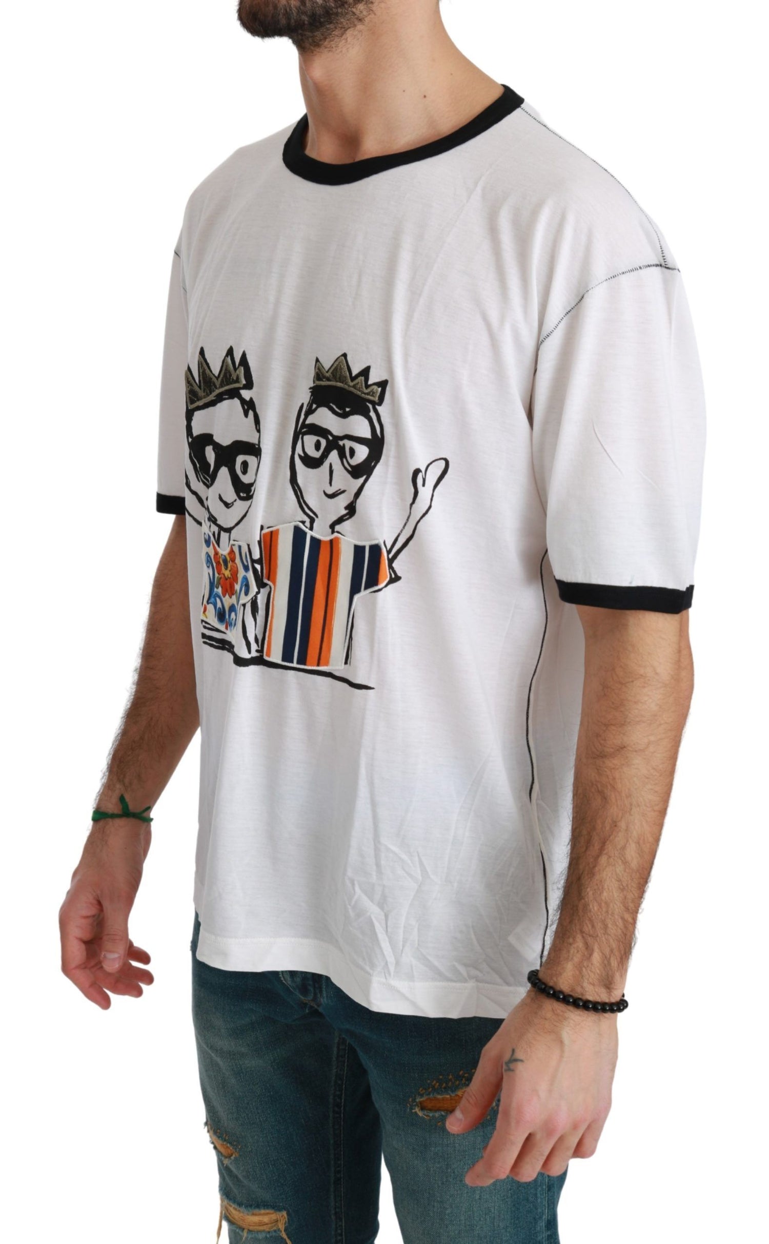 Dolce &amp; Gabbana White Men Print 