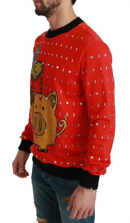Dolce &amp;amp; Gabbana Red Crystal Pig of the Year-tröja