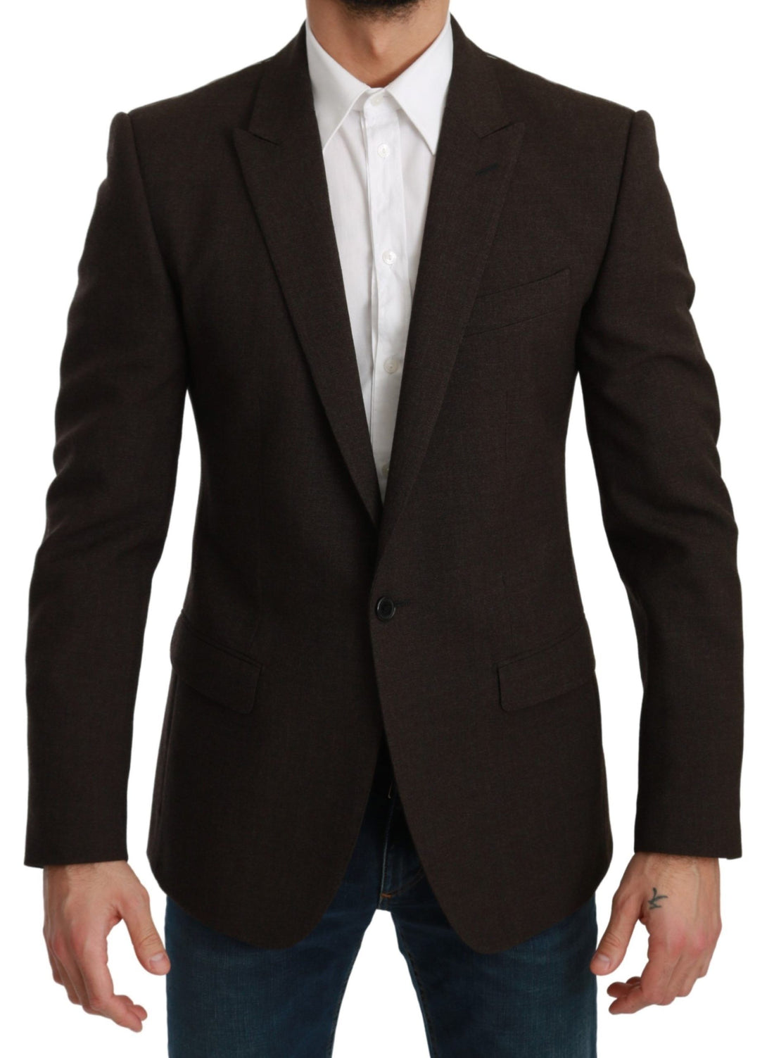 Dolce &amp;amp; Gabbana Brun Slim Fit Kappa Kavaj MARTINI Kavaj
