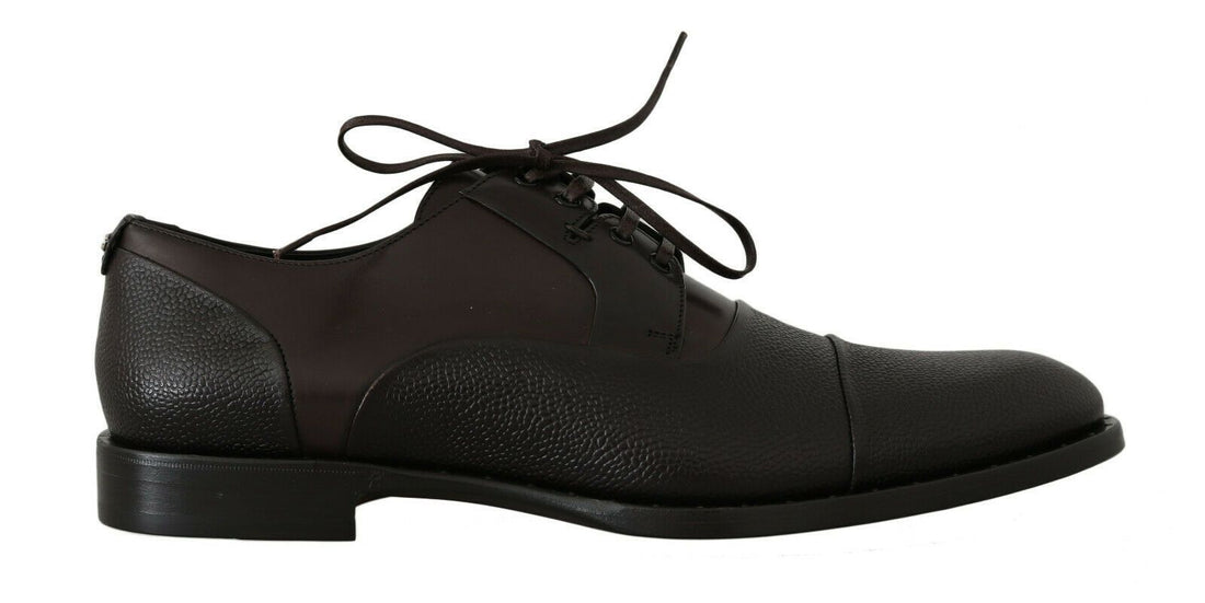 Dolce &amp;amp; Gabbana Bruna Läderskor med Snörning Herr