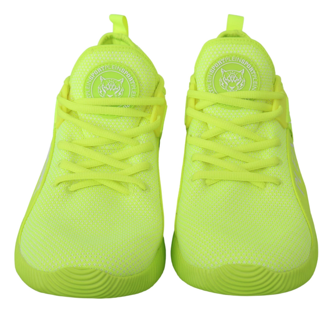 Philipp Plein Gröna CARTER-logotyp Höga sneakers