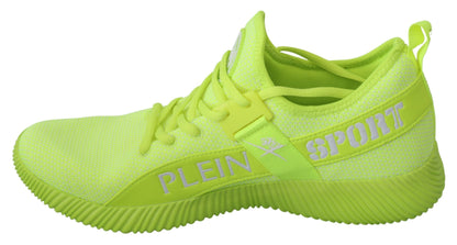 Philipp Plein Gröna CARTER-logotyp Höga sneakers