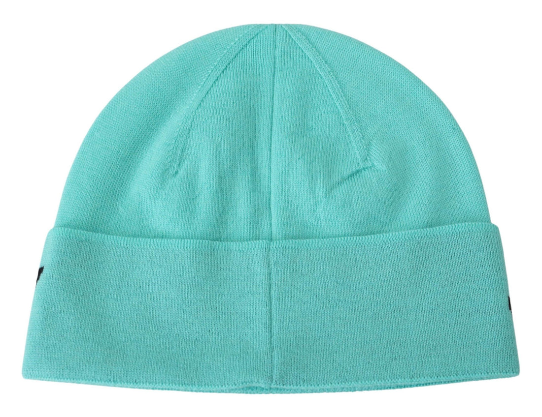 Givenchy Green Wool Beanie Unisex Logo Hat